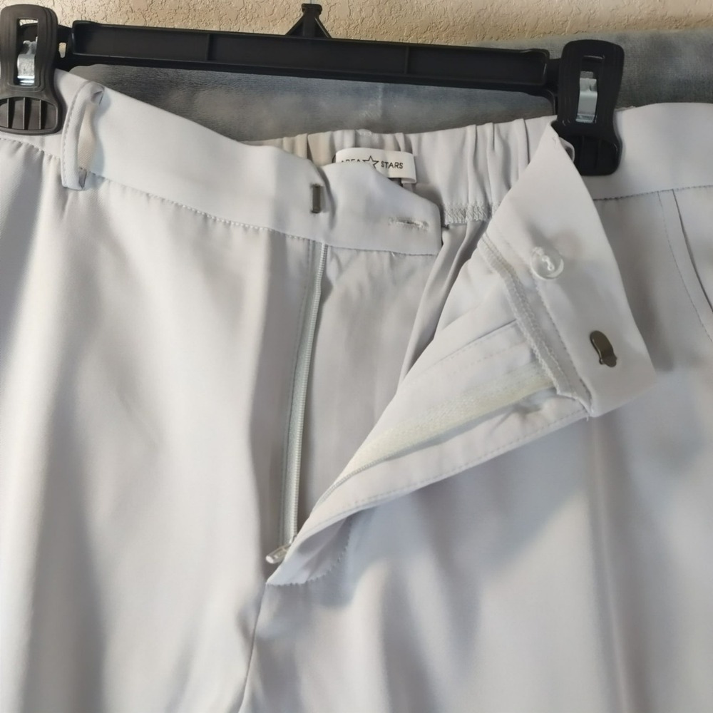 Area Stars Womens Wide Leg Trousers Light Grey Elastic Back Pants Size M NEW - Picture 9 of 11